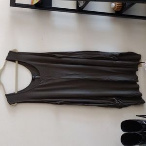 Olive Sleeveless Swing Olive Dress